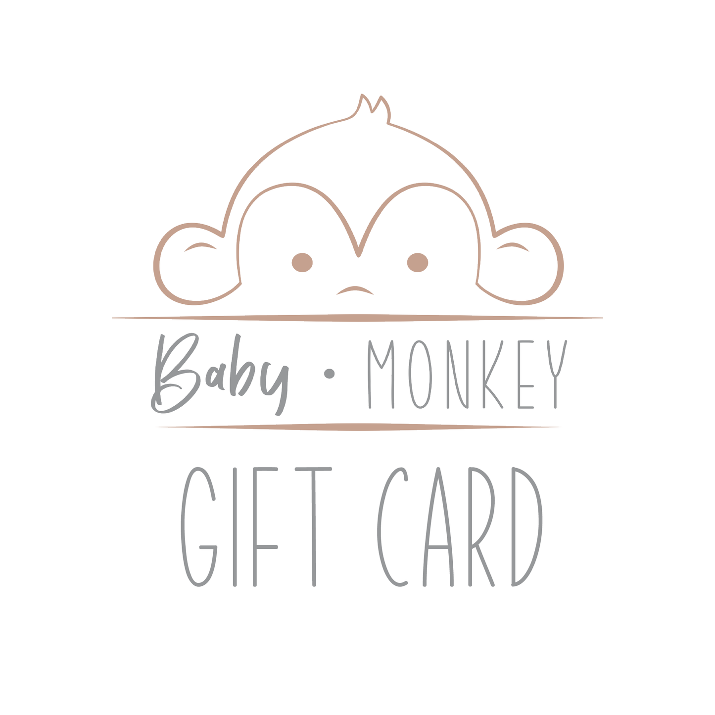 Baby Monkey Gift Card
