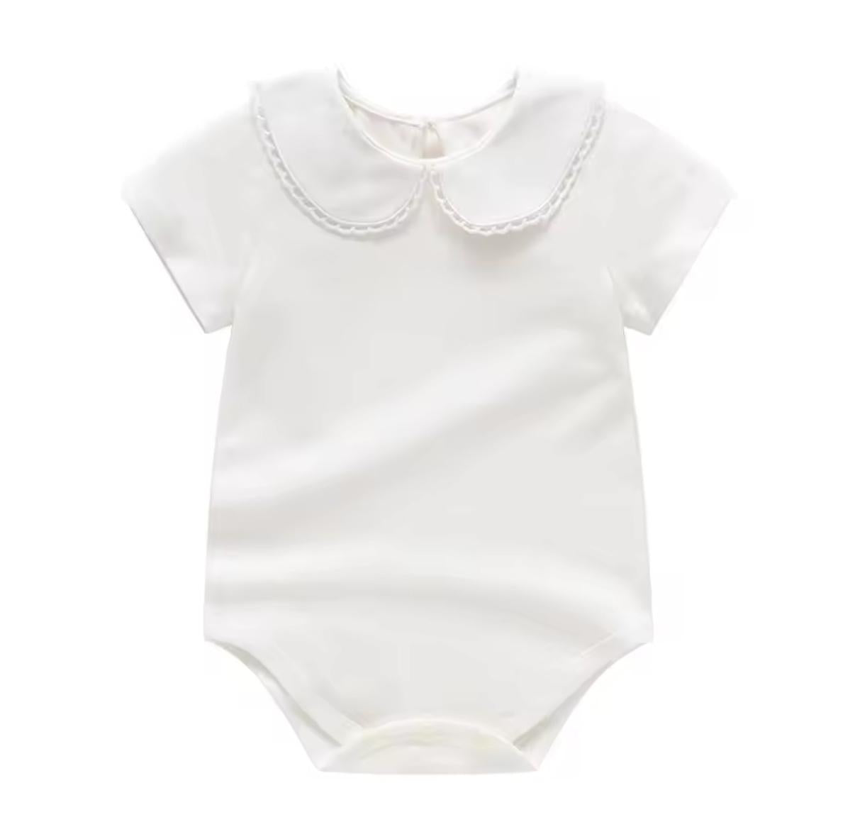 Pañalero/cuello manga corta liso