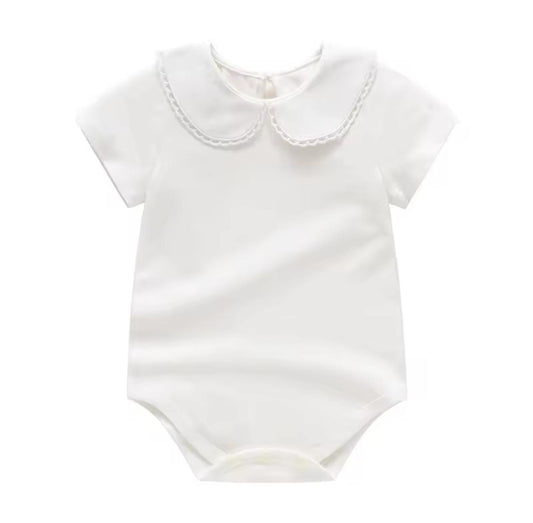 Pañalero/cuello manga corta liso