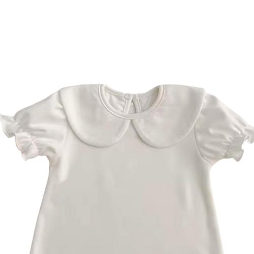 Pañalero/cuello manga corta liso