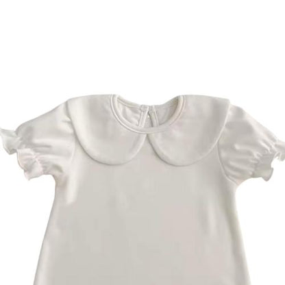 Pañalero/cuello manga corta liso